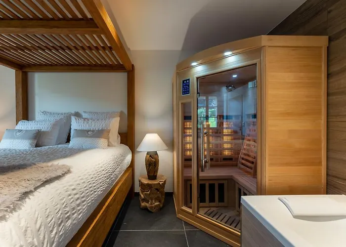 בית הארחה Geraniums Et Neige Fraiche, Avec Balneo Massante Et Sauna Privatifs Dans Certaines Standing 3*